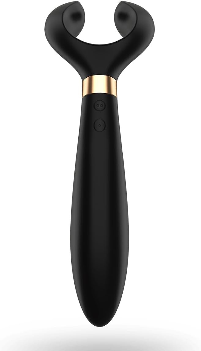 Vibrador flexible para uso a solas o en pareja
